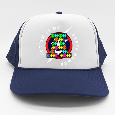 AUTISM, AUTISM SUPERHERO, AUTISM SUPERPOWER Trucker Hat