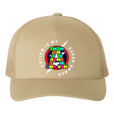 AUTISM, AUTISM SUPERHERO, AUTISM SUPERPOWER Yupoong Adult 5-Panel Trucker Hat