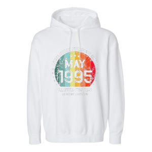 Absolutely Awesome Since May 1995 Man Woman Birthday Garment-Dyed Fleece Hoodie