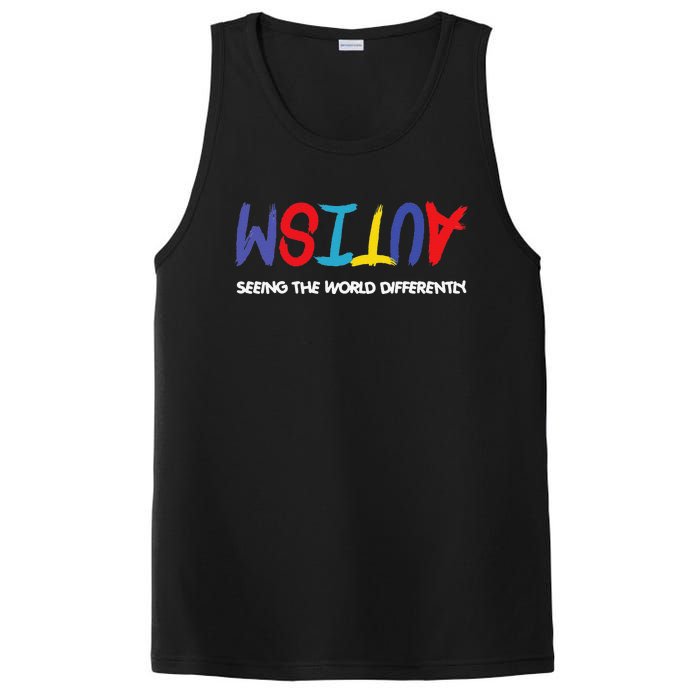 Autism Awareness Seeing The World Differently PosiCharge Competitor Tank