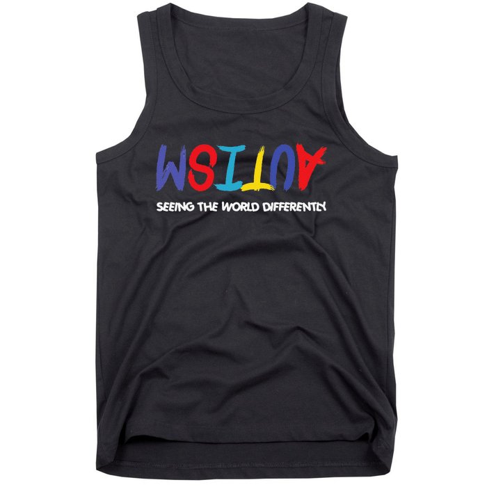 Autism Awareness Seeing The World Differently Tank Top