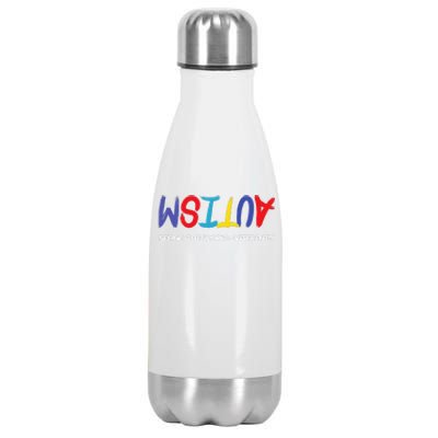 Autism Awareness Seeing The World Differently Stainless Steel Insulated Water Bottle