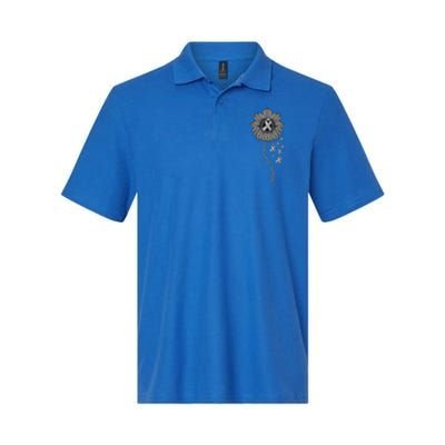 Aphasia Awareness Sunflower Gift Softstyle Adult Sport Polo