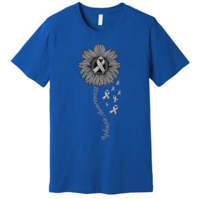 Aphasia Awareness Sunflower Gift Premium T-Shirt