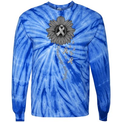 Aphasia Awareness Sunflower Gift Tie-Dye Long Sleeve Shirt