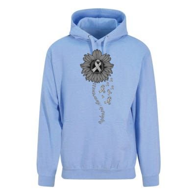 Aphasia Awareness Sunflower Gift Unisex Surf Hoodie