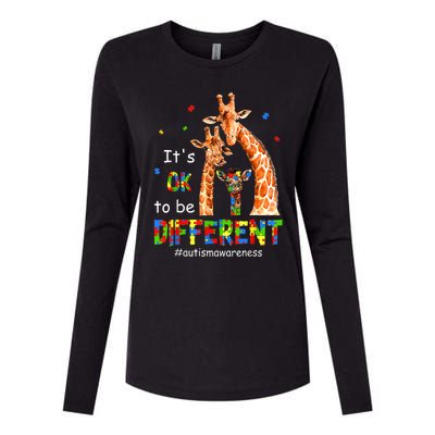 Autism Awareness Shirts Wo Teacher Its Ok To Be Different Womens Cotton Relaxed Long Sleeve T-Shirt