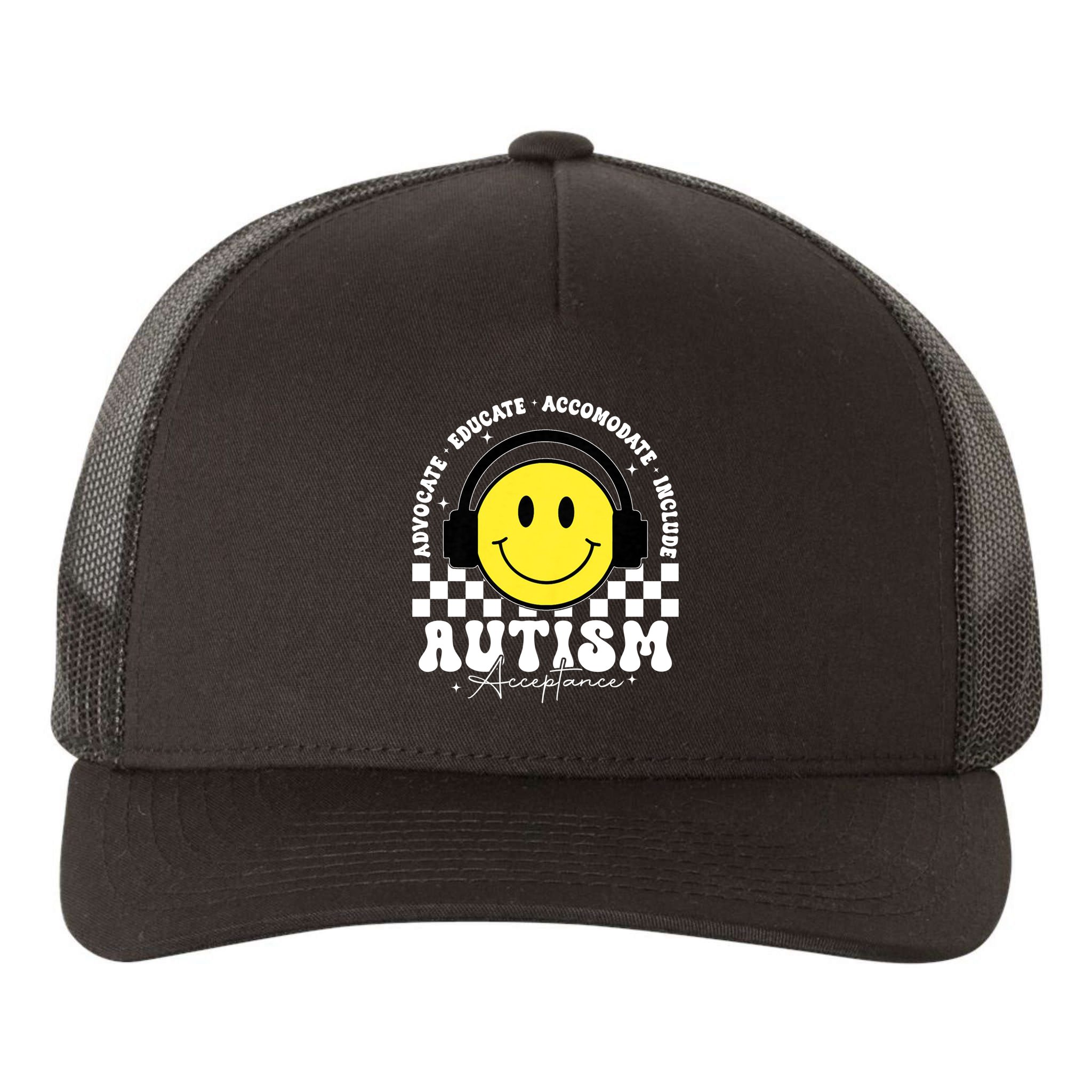Autism Acceptance Special Education Teacher Yupoong Adult 5-Panel Trucker Hat