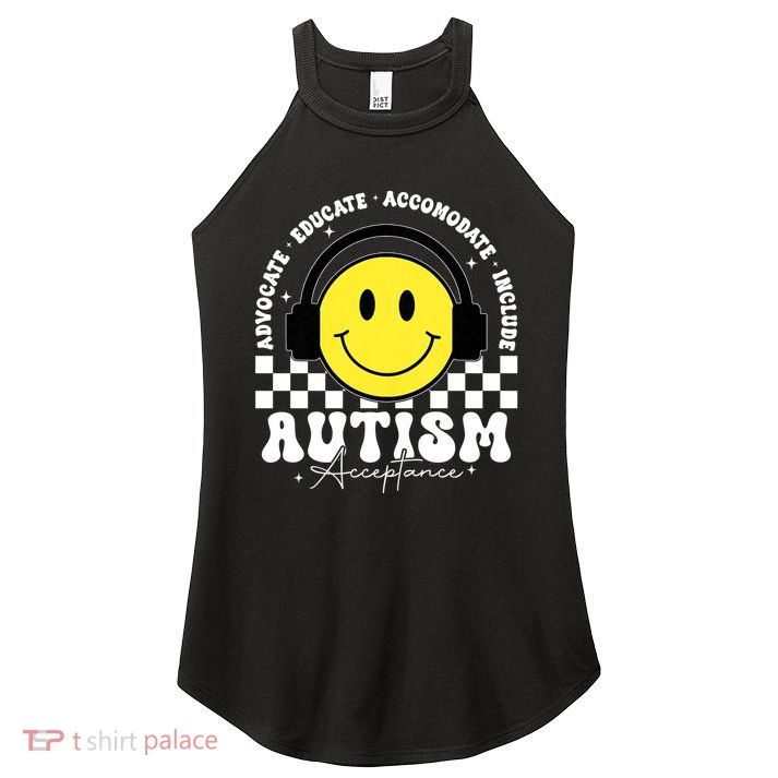 Autism Acceptance Special Education Teacher Women's Perfect Tri Rocker Tank