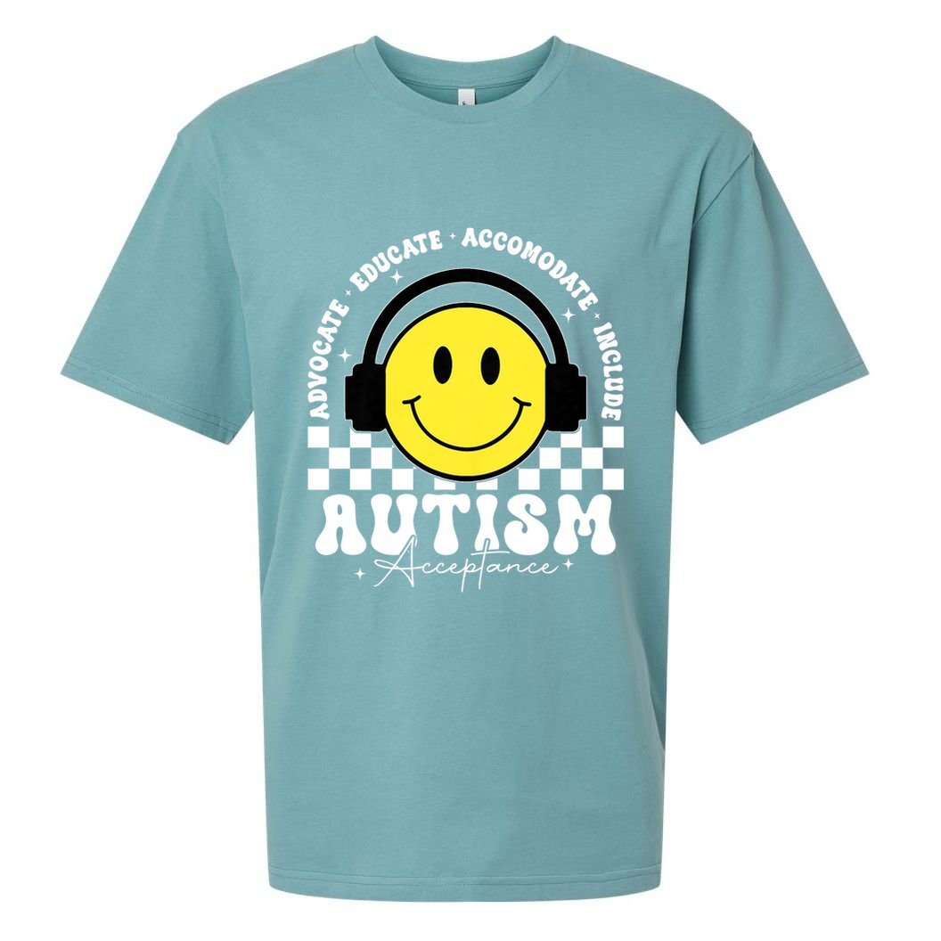 Autism Acceptance Special Education Teacher Sueded Cloud Jersey T-Shirt