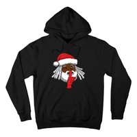 African American Santa Claus Christmas Party Decor Hoodie