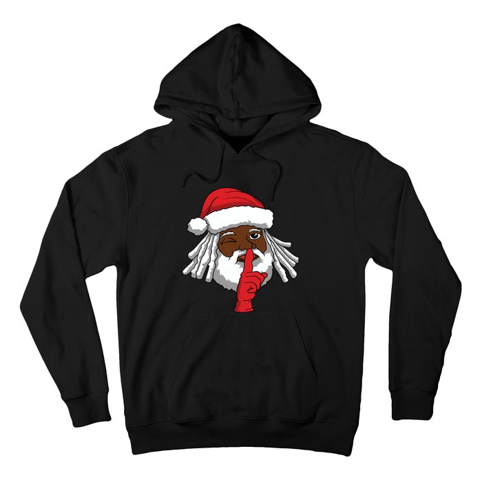 African American Santa Claus Christmas Party Decor Hoodie