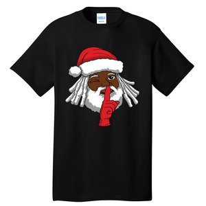 African American Santa Claus Christmas Party Decor Tall T-Shirt