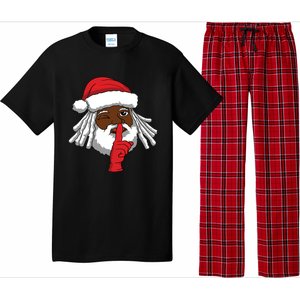 African American Santa Claus Christmas Party Decor Pajama Set