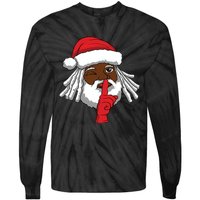 African American Santa Claus Christmas Party Decor Tie-Dye Long Sleeve Shirt