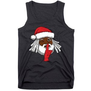 African American Santa Claus Christmas Party Decor Tank Top