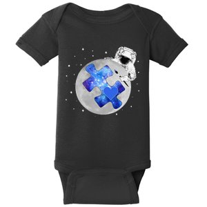 Autism Awareness Space Stars Astronaut Baby Bodysuit