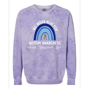 Autism Awareness Support Quotes Colorblast Crewneck Sweatshirt