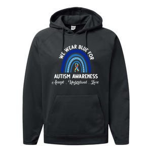 Autism Awareness Support Quotes Performance Fleece Hoodie