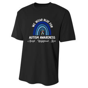 Autism Awareness Support Quotes Performance Sprint T-Shirt