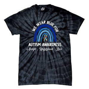 Autism Awareness Support Quotes Tie-Dye T-Shirt