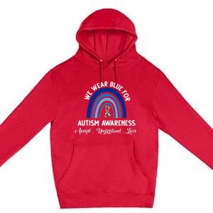 Autism Awareness Support Quotes Premium Pullover Hoodie