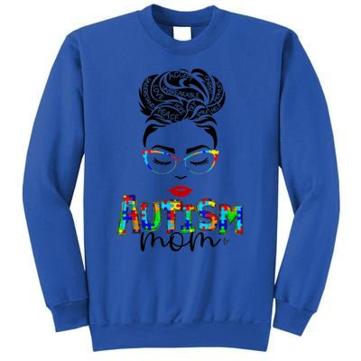 Autism Awareness Strong Mom Afro Mother Black Meaningful Gift Sweatshirt