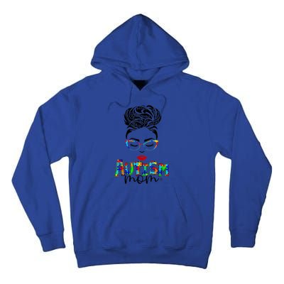 Autism Awareness Strong Mom Afro Mother Black Meaningful Gift Tall Hoodie