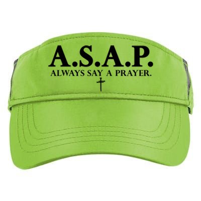 Asap Always Say A Prayer 3 Nails Cross Jesus Christ Christian Catholic Adult Drive Performance Visor