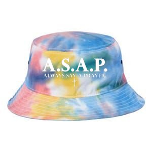 Asap Always Say A Prayer 3 Nails Cross Jesus Christ Christian Catholic Tie Dye Newport Bucket Hat