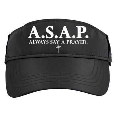 Asap Always Say A Prayer 3 Nails Cross Jesus Christ Christian Catholic Adult Drive Performance Visor