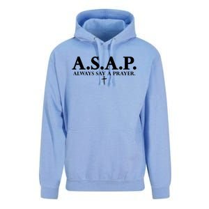 Asap Always Say A Prayer 3 Nails Cross Jesus Christ Christian Catholic Unisex Surf Hoodie