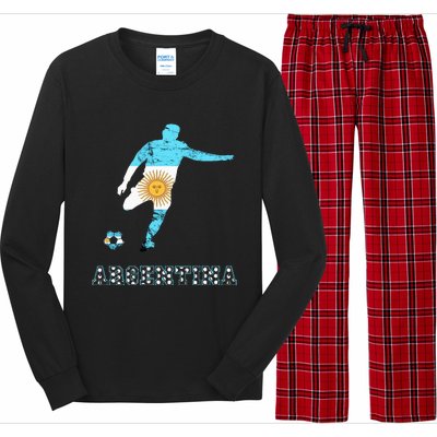 Argentina Argentina Soccer Player Sun Of May Argentina Flag Long Sleeve Pajama Set