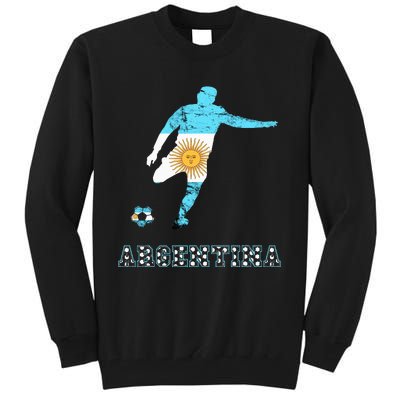 Argentina Argentina Soccer Player Sun Of May Argentina Flag Tall Sweatshirt