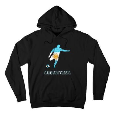 Argentina Argentina Soccer Player Sun Of May Argentina Flag Tall Hoodie