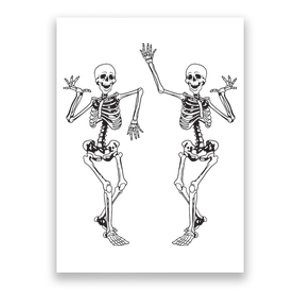 Alt Aesthetic Skeleton Dancing Dark Goth Halloween Skeletons Poster