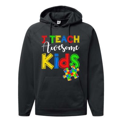 Autism Awareness Special ED Teacher Gifts Performance Fleece Hoodie