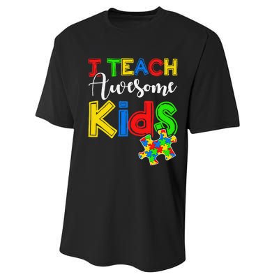 Autism Awareness Special ED Teacher Gifts Performance Sprint T-Shirt