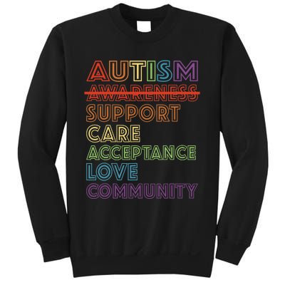 Autism Awareness Support Care Acceptance Accept Understand Sweatshirt