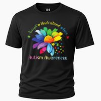 Autism Awareness Sunflower Accept Understand Love Autistic Cooling Performance Crew T-Shirt
