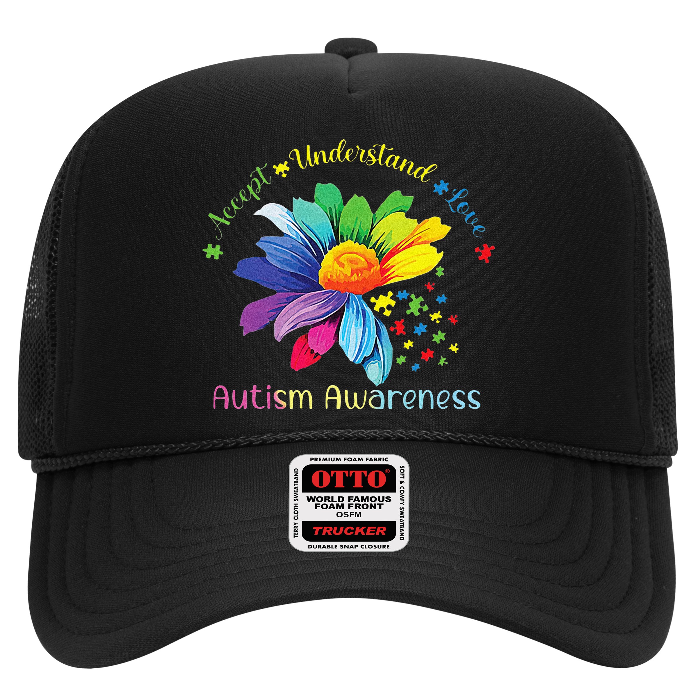Autism Awareness Sunflower Accept Understand Love Autistic Hat