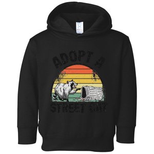 Adopt A Street Cat Funny Raccoon Toddler Hoodie