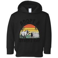 Adopt A Street Cat Funny Raccoon Toddler Hoodie