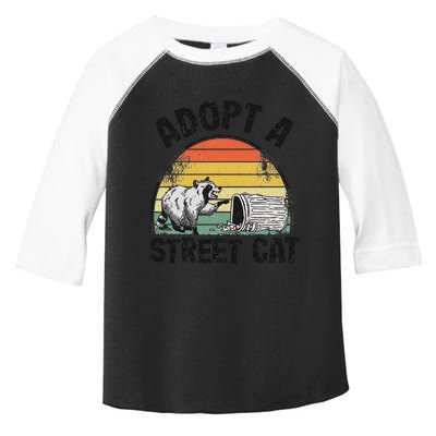 Adopt A Street Cat Funny Raccoon Toddler Fine Jersey T-Shirt