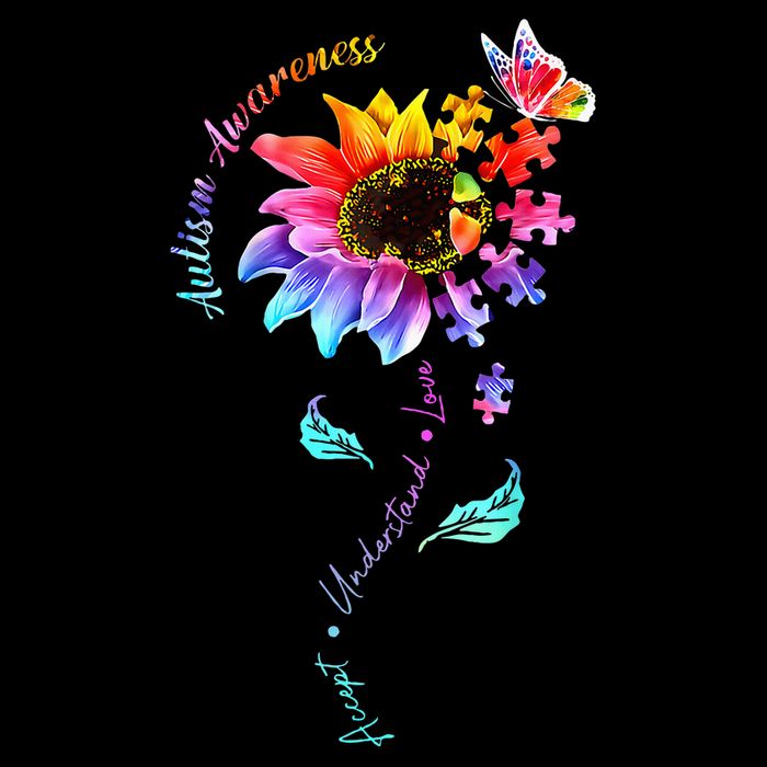 Autism Awareness Sunflower Autism Sunflower  Impact Tech Backpack