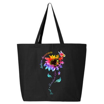 Autism Awareness Sunflower Autism Sunflower  25L Jumbo Tote