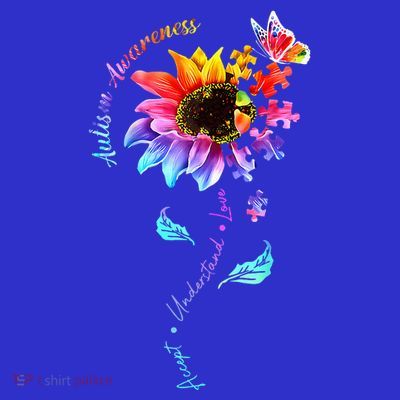 Autism Awareness Sunflower Autism Sunflower  T-Shirt