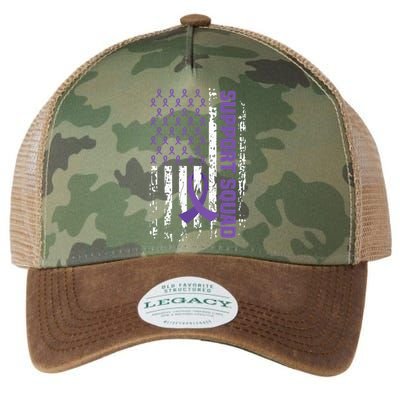 Alzheimers Awareness Support Squad Alzheimers Disease Legacy Tie Dye Trucker Hat