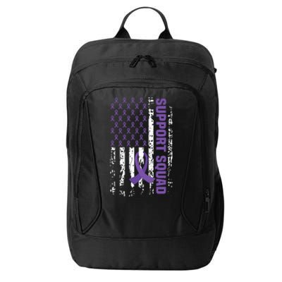 Alzheimers Awareness Support Squad Alzheimers Disease City Backpack