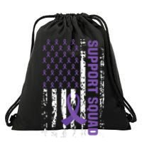 Alzheimers Awareness Support Squad Alzheimers Disease Drawstring Bag